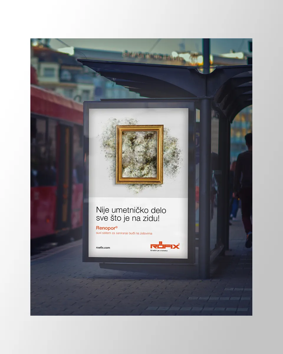 Kreativno rešenje za Renopor sistem protiv buđi primenjeno na city light