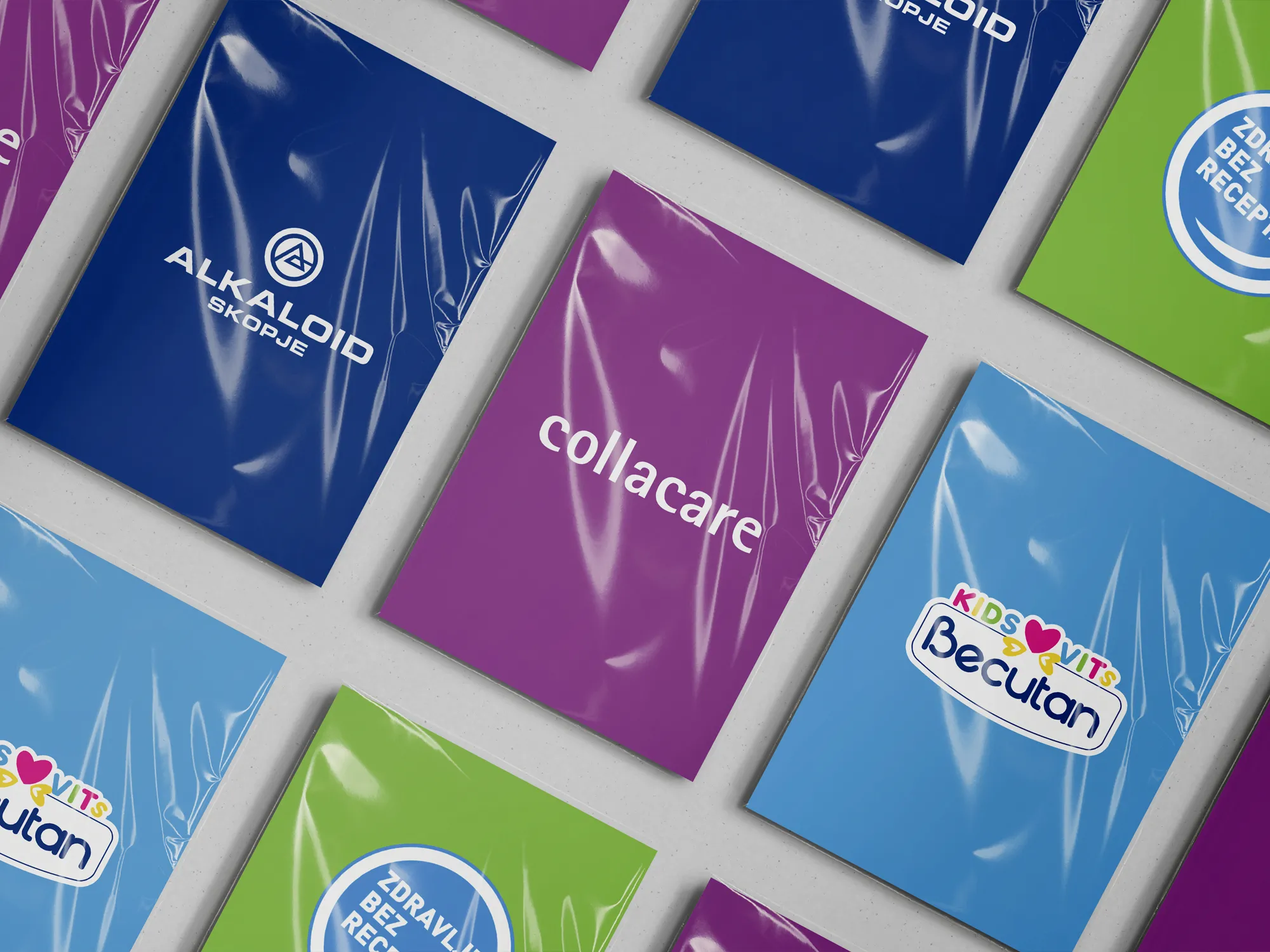 Prikaz logotipa Zdravlje bez recepta, Collacare i Becutan KIDS VITS