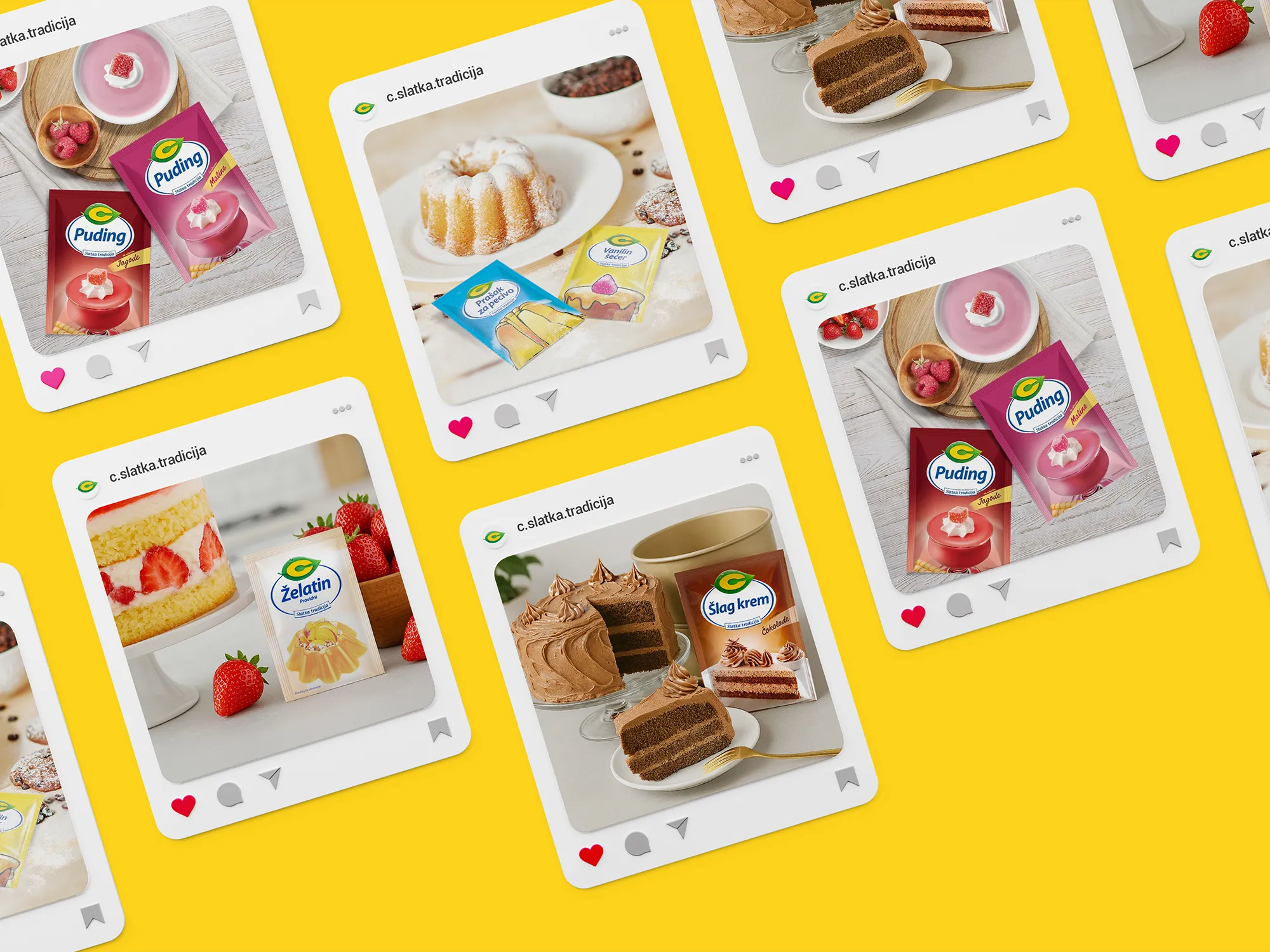 Prikaz kreativnih rešenja za C Slatka tradicija Instagram stranicu