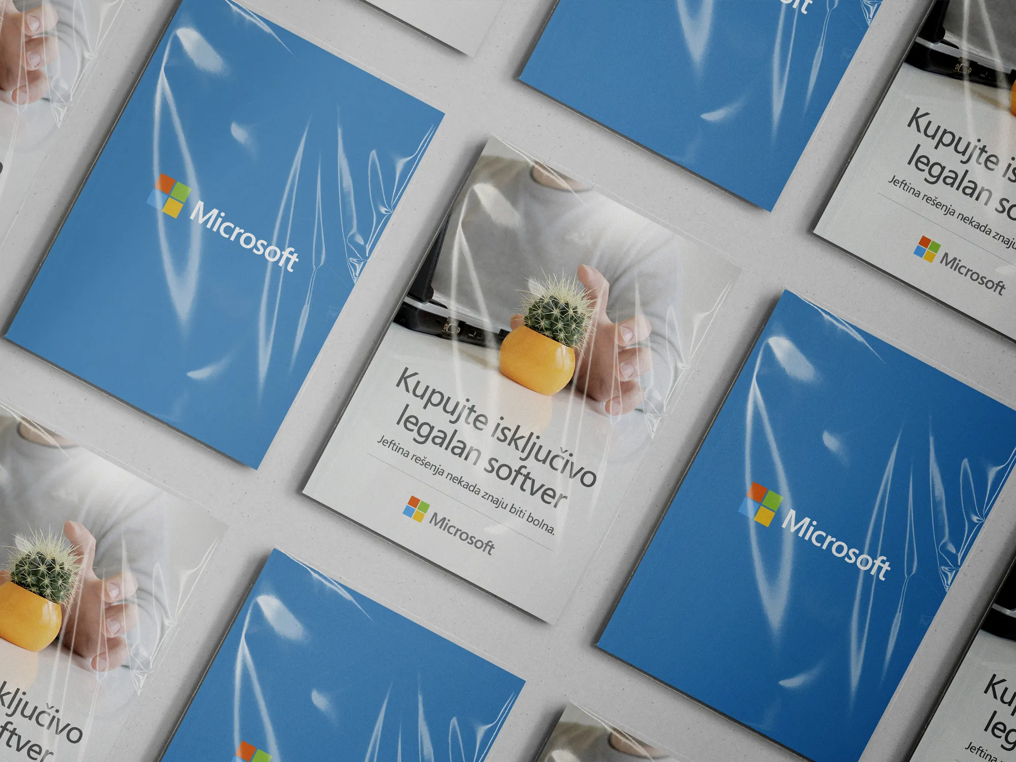 Prikaz kreativnog rešenja u Microsoft anti-piracy kampanji Jeftina rešenja nekada znaju biti bolna